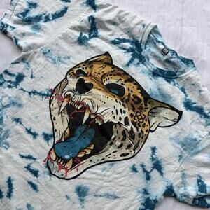 8103 Jacksonville Jaguars Tie Dye T-Shirt Men’s Large L Teal Graphic Local Brand
